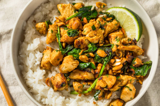 How to Make Ginger Peanut Chicken with Coconut Rice 2 Ginger Peanut Chicken