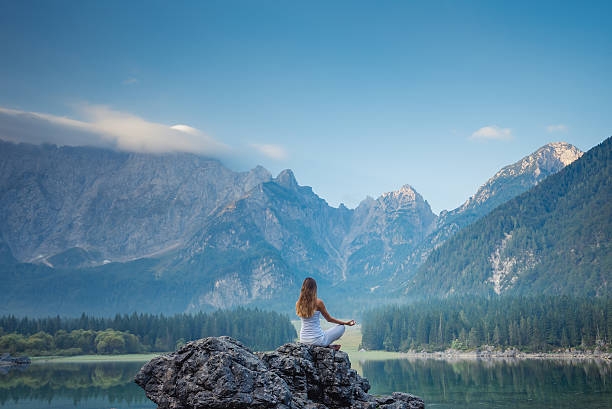 Finding inner peace through mindful connection with nature.