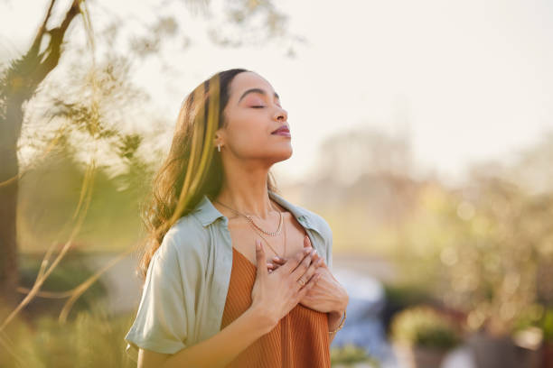 Mindfulness: Mindful breathing exercise to reduce stress and promote peace.