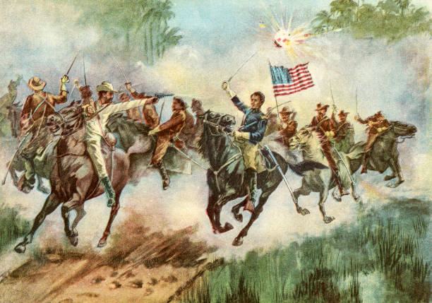 Stars and Stories: Weaving a Tapestry of Independence 2 A historical painting portraying a key moment in the fight for American independence
