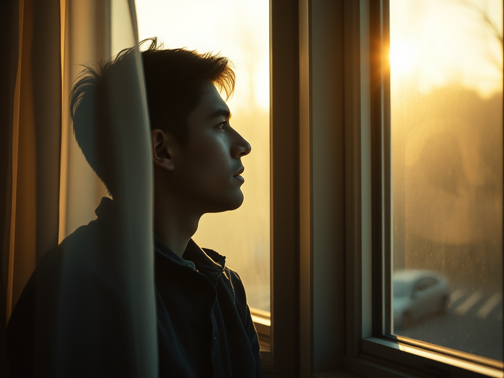 A man thinking over his sexually active problem